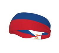 Fasce per capelli con bandiera della Repubblica dei Negri, per uomo e donna, antiscivolo, traspiranti, per palestra, basket, yoga