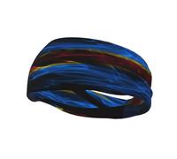 Fasce per capelli con bandiera della Repubblica Democratica del Congo in stile fumo, per uomo e donna, antiscivolo, traspiranti, per palestra, basket, yoga.