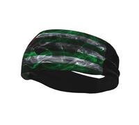 Fasce per capelli con bandiera della Repubblica di Abkhazia in stile fumo, per uomo e donna, antiscivolo, traspiranti, per palestra, basket, yoga.
