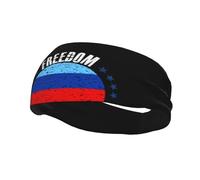 Fasce per capelli con bandiera della Repubblica Popolare di Luhansk e libertà, per uomo e donna, antiscivolo, traspiranti, per palestra, basket, yoga.