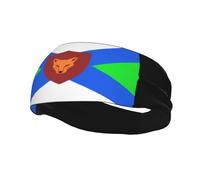 Fasce per capelli con bandiera di Fox River Grove, Illinois, per uomo e donna, antiscivolo, traspiranti, per palestra, basket, yoga.