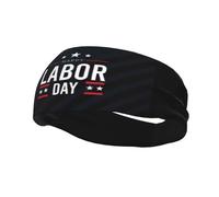 Fasce per capelli con bandiera USA per il saluto del Labor Day, per uomo e donna, antiscivolo, traspiranti, per palestra, basket, yoga.