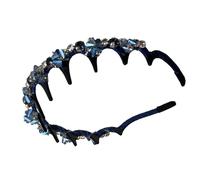 Fasce per Capelli con Denti | Cerchietto Elegante con Perle - Fascia Stabile per Matrimonio Festa Sposa e Damigelle Viaggio