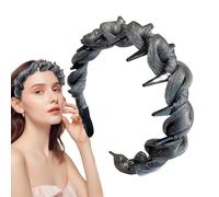 Fasce per capelli con denti - Fascia per capelli antiscivolo per donna con denti, accessori per acconciature e copricapo alla moda per la scuola in viaggio