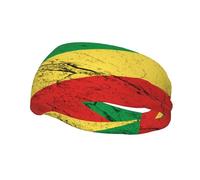 Fasce per capelli con effetto texture con bandiera della Repubblica del Congo, per uomo e donna, antiscivolo, traspiranti, per palestra, basket, yoga.