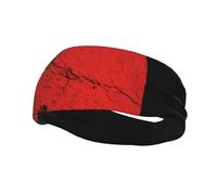 Fasce per capelli con effetto texture con bandiera della Repubblica Popolare del Congo, per uomo e donna, antiscivolo, traspiranti, per palestra, basket, yoga.