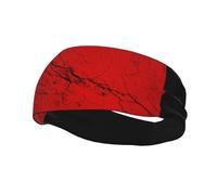 Fasce per capelli con effetto texture con bandiera della Repubblica Socialista Federativa Sovietica Russa, per uomo e donna, antiscivolo, traspiranti, per palestra, basket, yoga.
