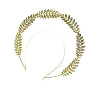 Fasce per capelli con foglie da dee dorate, ornamento per capelli, corone per capelli da sposa, per donne e feste in maschera, in lega