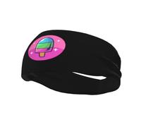 Fasce per capelli con ghiaccioli a forma di cartone animato, per uomo e donna, antiscivolo, traspiranti, per palestra, basket, yoga