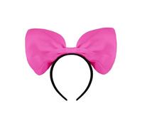 Fasce per capelli con grande fiocco, per donne e ragazze, accessori per capelli natalizi per capelli spessi e sottili, fascia per capelli con fiocco, per feste e balli scolastici, colore rosso rosa