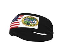 Fasce per capelli con il sigillo di Sacramento, California e America, per uomo e donna, antiscivolo, traspiranti, per palestra, basket, yoga.