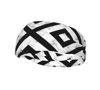 Fasce per capelli con motivi senza cuciture di texture marmoree e forme geometriche, per uomo e donna, fascia antisudore sportiva antiscivolo per palestra, basket, yoga.