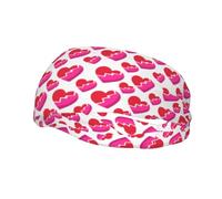 Fasce per capelli con motivo a cuore spezzato senza cuciture, per uomo e donna, antiscivolo, traspiranti, per palestra, basket, yoga.