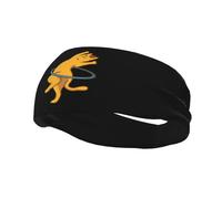 Fasce per capelli con motivo a gatto che balla nel cerchio, per uomo e donna, antiscivolo, traspiranti, per palestra, basket, yoga.