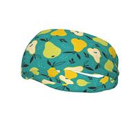 Fasce per capelli con motivo a pera, fascia antisudore sportiva, fasce per esercizi atletici, turbante, testa per capelli, per uomo e donna, yoga e fitness