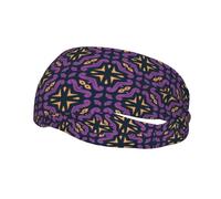 Fasce per capelli con motivo senza cuciture a tre colori per uomo e donna, fascia antisudore sportiva antiscivolo per palestra, basket, yoga