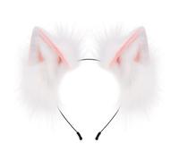 Fasce per capelli con orecchie di lupo fatte a mano realistiche fasce per capelli in peluche per anime riunioni a tema per ragazze