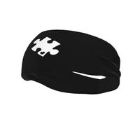 Fasce per capelli con pezzi di puzzle per la consapevolezza dell'autismo, da uomo e da donna, bandana sportiva elasticizzata alla moda, per corsa, yoga, palestra e sport