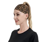 Fasce per capelli con simpatiche lumache con funghi, per donne e uomini, fascia per capelli per corsa, calcio, palestra, accessori