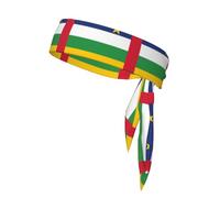 Fasce per capelli con stampa della bandiera dell'Africa centrale, fasce sportive per capelli, comode bandane a