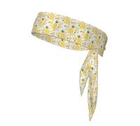 Fasce per capelli con stampa di ananas, fascia regolabile per la testa da uomo, fascia per il sudore sportiva per yoga, corsa, basket