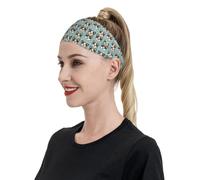 Fasce per capelli con stampa di cane carino, per donne e uomini, fascia per capelli per corsa, calcio, palestra, accessori