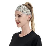 Fasce per capelli con stampa di foglie di koala, per donne e uomini, fascia per capelli per corsa, calcio, palestra, accessori