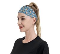Fasce per capelli con stampa di simpatico cavallo, per donne e uomini, fascia per capelli per corsa, calcio, palestra, accessori