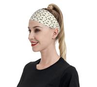 Fasce per capelli con stampa nera con formica, per donne e uomini, fascia per capelli per corsa, calcio, palestra, accessori