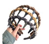 Fasce per capelli con teschio alto, set da 3 pezzi, stile retrò, 13,5 cm, antiscivolo e reversibili, fasce per capelli alla da donna e ragazza, ideali per tutti i giorni, sport, cosplay, yoga