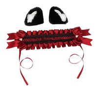 Fasce per capelli con volant in pizzo sottocultura pizzo francese copricapo copricapo da cameriera copricapo fotografia