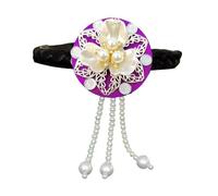 Fasce per capelli coreane robuste dal design unico coreano con nappe e fiori per donne e bambini