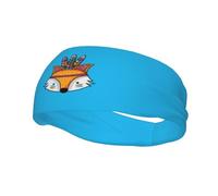Fasce per capelli Cute Fox Tribe da uomo e da donna, antiscivolo, traspiranti, per palestra, basket, yoga