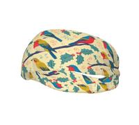 Fasce per capelli da allenamento Birds Flowers4 per donna, antiscivolo, sportive, per donna, fasce per capelli, assorbenti, morbide ed elastiche, ideali per uomo e donna, per corsa, viaggi e accessori