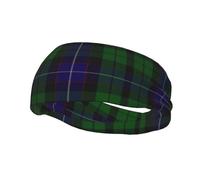 Fasce per capelli da allenamento Clan Mitchell Tartan Rotated, elastiche antiscivolo per uomo e donna