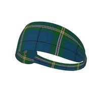 Fasce per capelli da allenamento con motivo tartan Clan Cleland, elastiche antiscivolo per uomo e donna.