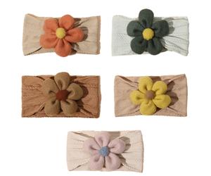 Fasce per capelli da bambina con design floreale, set dai colori vivaci, compatibili con i momenti speciali della tua bambina, compatibili c