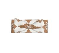 Fasce per capelli da bambina con motivo a rombi su sfondo stampato, morbido, elastico, grazioso accessorio per capelli per bambini da 0 a 6 mesi