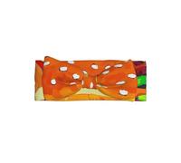 Fasce per capelli da bambina, con stampa di hamburger, morbide, elastiche, graziose, accessori per capelli per bambini da 0 a 6 mesi
