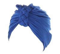 Fasce per capelli da calcio per adolescenti e donne contro il cancro cappello etnico floreale copertura per capelli avvolgere turbante copricapo turbante berretto da uomo fascia da allenamento, Blu,