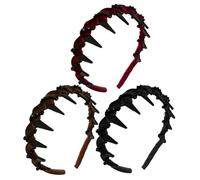 Fasce per capelli da donna, 15 x 13 x 3 cm, in ABS, tessuto, antiscivolo, miscela pratica, raffinatezza chic, fasce per la testa, uscite casual, allenamento yoga