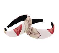 Fasce per capelli da donna, 2 pezzi, con parte superiore larga, turbante in velluto, fascia elastica per capelli con lettere a forma di cuore, senza cuciture, alla moda, 2 dimensioni