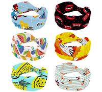 Fasce per capelli da donna, 6 pezzi, per Halloween, vampiro, larga, elastica, antiscivolo, fascia per il sudore, fascia per la testa per yoga, allenamento, sport, palestra, corsa, fitness