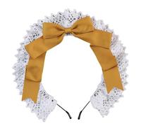 Fasce per capelli da donna Accessori per capelli eleganti Fasce per capelli Fiocchi in pizzo Fascia per capelli per cameriera Cosplay Copricapo adatto per varie acconciature e abbigliamento Fascia per