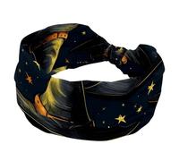 Fasce per capelli da donna, antiscivolo, fasce per capelli da allenamento, cappello da strega di Halloween, traspirante, fascia per capelli sportiva alla moda