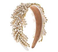 Fasce per capelli da donna BKSYOFU Accessori per capelli resistenti Strass Full Diamond Fasce per capelli per le donne Wide Edge Party Jewelry