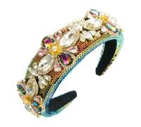 Fasce per capelli da donna BKSYOFU barocco vintage pesante artigianale fascia esagerata paillettes e diamanti accessori per capelli