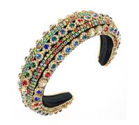 Fasce per capelli da donna BKSYOFU Fasce per capelli barocco vintage diamanti pieni da donna gioielli a bordo largo