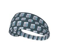 Fasce per capelli da donna, con calcolatrice matematica, fascia per capelli da donna, traspirante, per sport, corsa, atletica, yoga, palestra