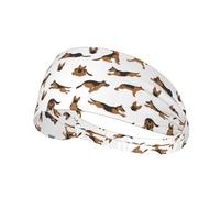 Fasce per capelli da donna, con cane da pastore tedesco, n. 1009, elastiche, antiscivolo, per capelli da donna, fascia traspirante per sport, corsa, atletica, yoga, palestra, tennis